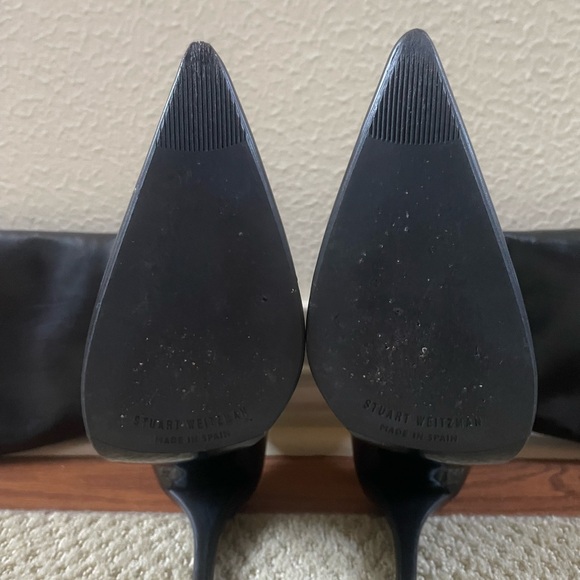 Stuart Weitzman Black Heeled Boots - Picture 12 of 13